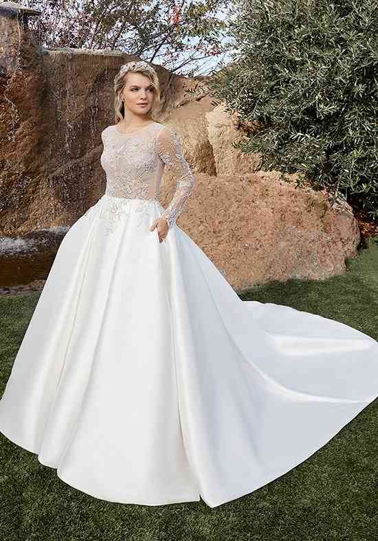 A-Line Long Pleated Sleeveless V-Neck Chiffon Wedding Dress With Ruching  And Backless Design - UCenter Dress