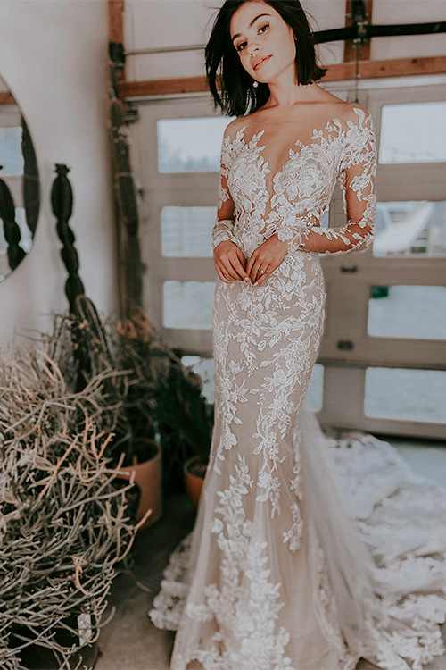 D3284 Mermaid Wedding Dress by Essense of Australia - WeddingWire.com