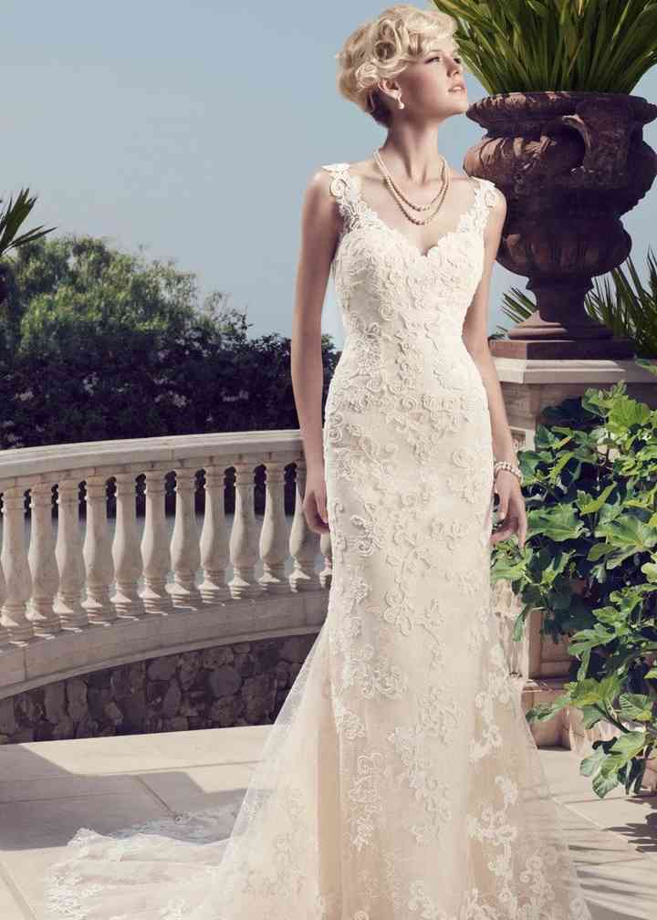 2155 Flared cut Fit n Flare Wedding Dress by Casablanca Bridal WeddingWire