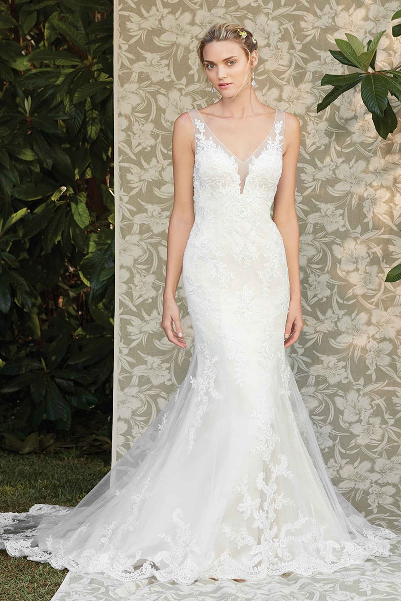 Casablanca fit and outlet flare wedding dress