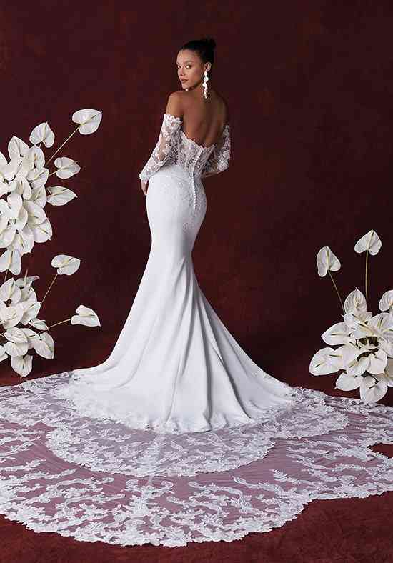 crepe wedding dress