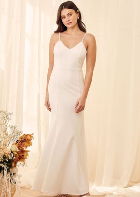 Taliana White Lace Button Back Maxi Dress, Lulus Bridal