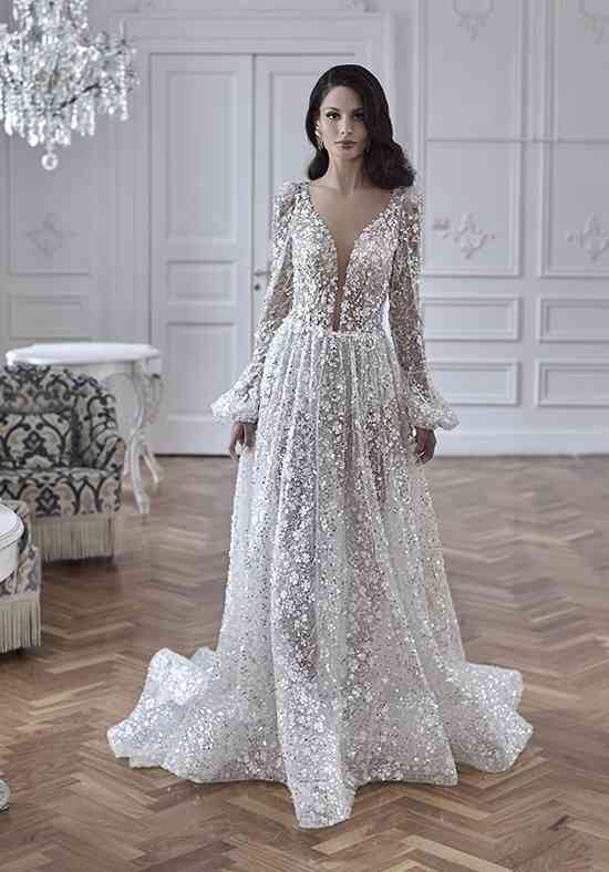Strapless Sparkle A-line Wedding Dress | Kleinfeld Bridal