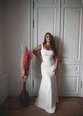 Crepe Wedding Dress Jessica, 4491