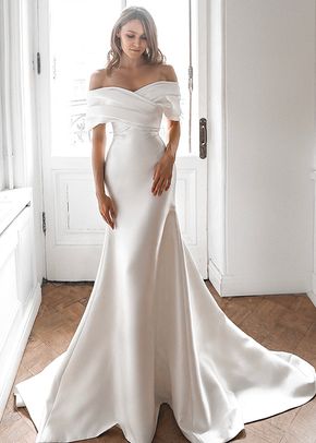 Mermaid Mikado Off-The-Shoulder Wedding Dress Jacqueline, 4491