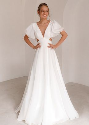 Minimalist Silk Organza Wedding Dress Juno, 4491