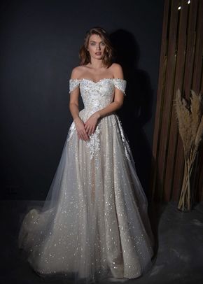 Off-the-Shoulder A-line Wedding Dress Lumy, 4491