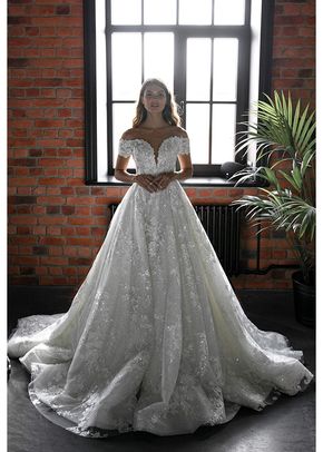 Princess Lace Off-the-Shoulders Wedding Dress Charlotte, 4491