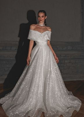 Shimmering Off-the-Shoulder Wedding Dress Melanie, 4491