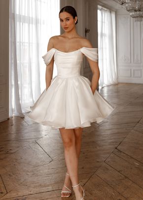 Short Wedding Dress Fiorelia Silk, 4491
