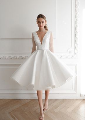 Sparkly Midi Wedding Dress Ramona, 4491
