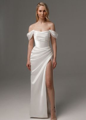 Wedding Dress Dakota With Detachable Straps, Olivia Bottega