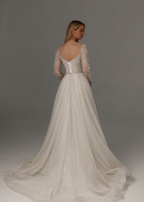 Wedding Dress Sabrina with Long Sleeves, 4491