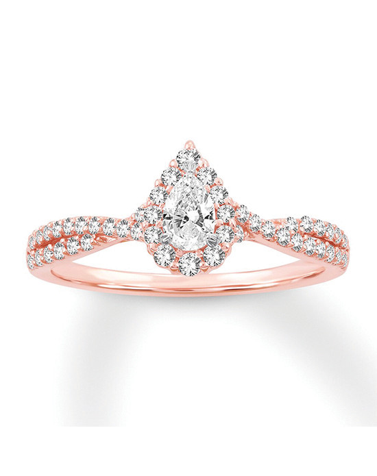 rose gold diamond ring kay