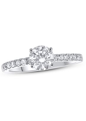 Lab-Created Diamonds by KAY Engagement Ring 1-1/4 ct tw Round-cut 14K White Gold, 4454