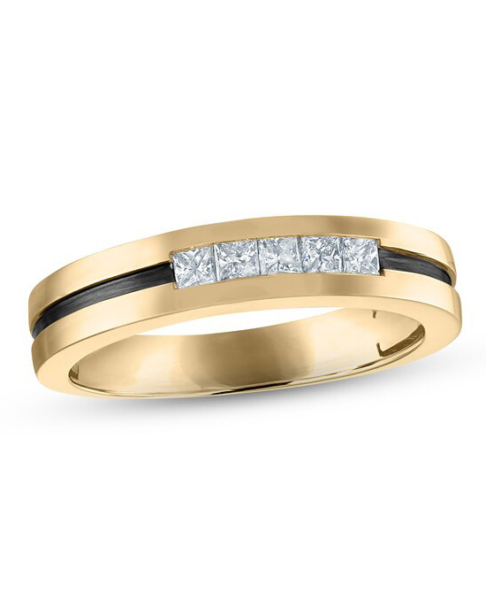 Mens gold deals ring kay jewelers