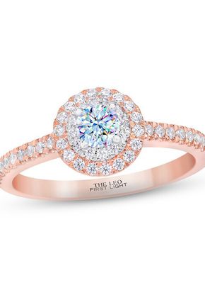 THE LEO First Light Diamond Engagement Ring 1/2 ct tw Round-cut 14K Two-Tone Gold, 4454