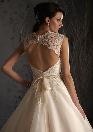 black tie and bridal lace