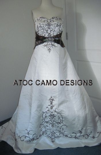 teal camo wedding dresses