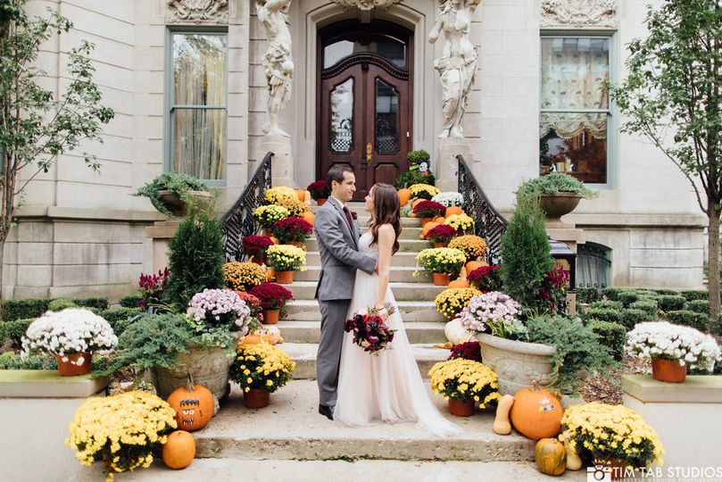 life in bloom chicago wedding florist fall wedding