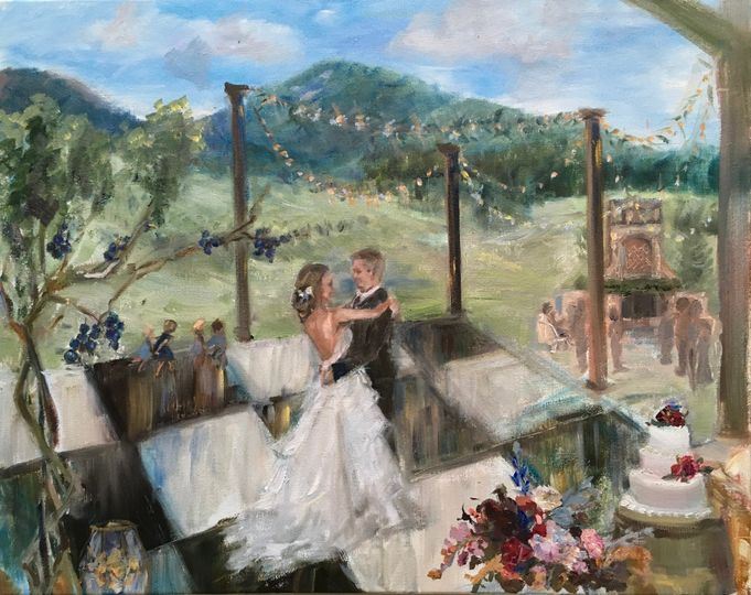 Live Event Portrait Artist Ann Bailey Favors Gifts Roswell
