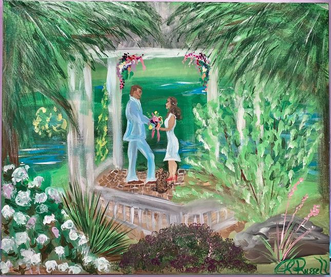 Rebecca Russell, Live Wedding Painter