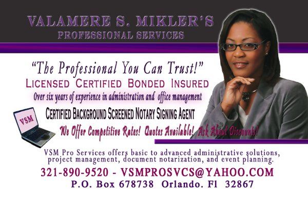 V.S.M. Professional Services