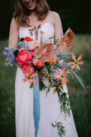 Dark + Diamond Floral Design