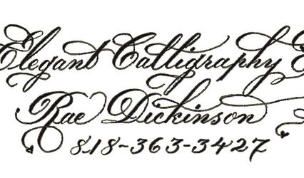 Elegant Calligraphy- Rae Dickinson