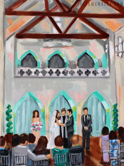 Julia Mcnally Fine Art Live Event Painting Ceremony Music