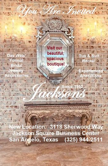 Jacksons Ladies Sportswear, Formal & Bridal Shop (Since 1952)