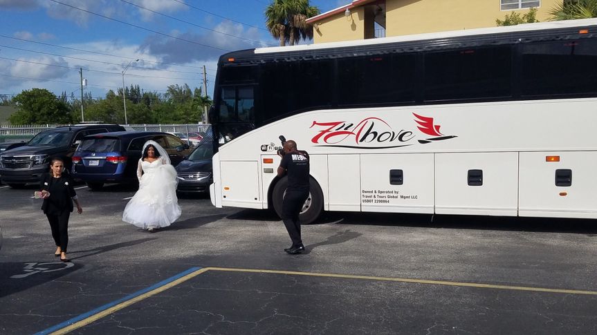 Wedding Shuttles & Buses by 7nAbove Luxury Transportation