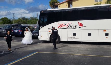 Wedding Shuttles & Buses by 7nAbove Luxury Transportation