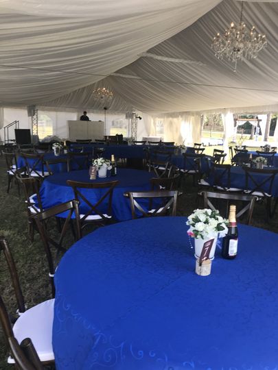 Excalibur Tents Tables and Chairs of Naples