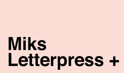 Miks Letterpress +