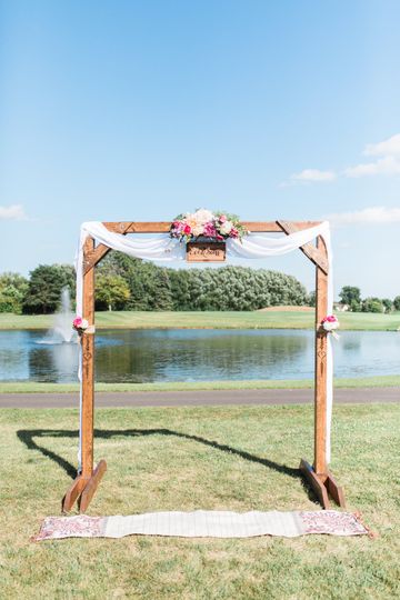 Wooden Wedding Arch Rental