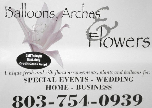 Balloons, Arches,and Flowers