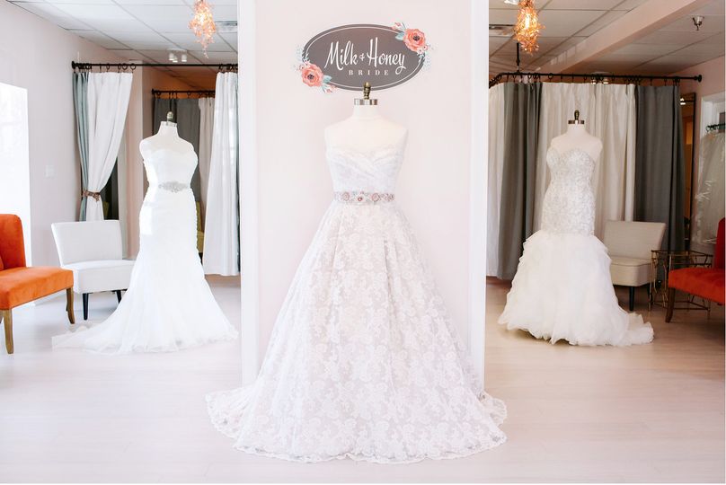 Milk Honey Bride Dress Attire Virginia Beach Va Weddingwire