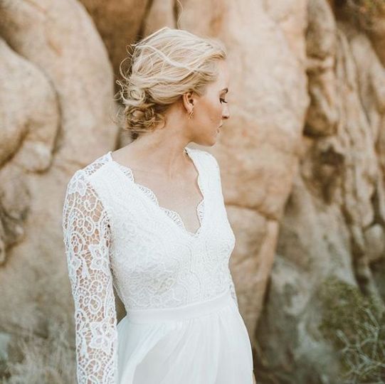 Sleeved wedding dress