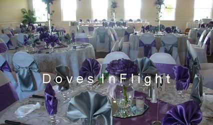 Doves in Flight Decorating / Chair Covers of Lansing