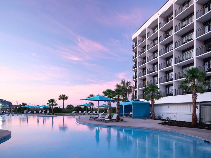 Ellie Beach Resort Myrtle Beach Tapestry by Hilton
