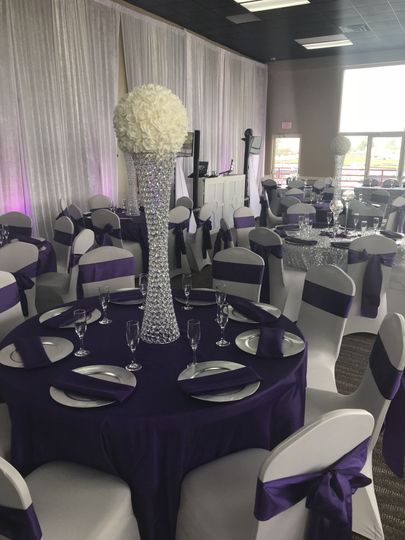 Table for 20 Event Space - Linen & Co Event Decor Rental