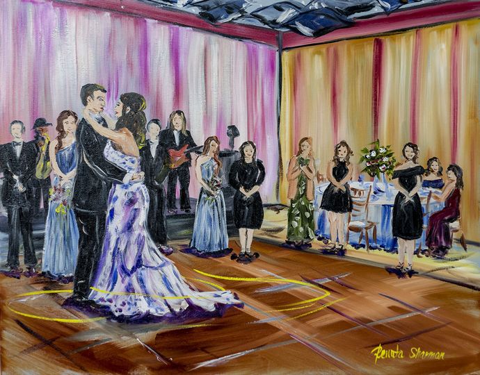 Live Event Painting By Renata Ceremony Music Richardson Tx