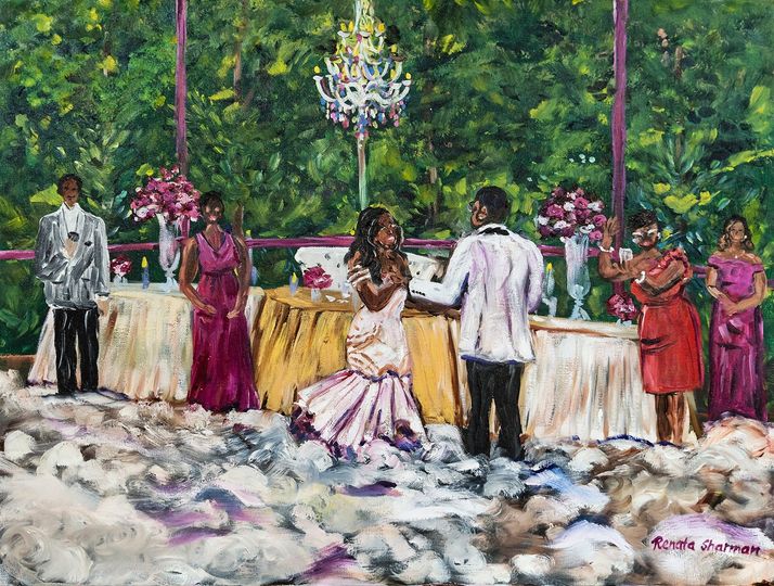 Live Event Painting By Renata Ceremony Music Richardson Tx