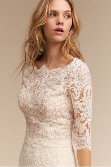 BHLDN Capri Top		Dazzle in this lace top, worn over a skirt or as a cover up to a sleek gown. We've...