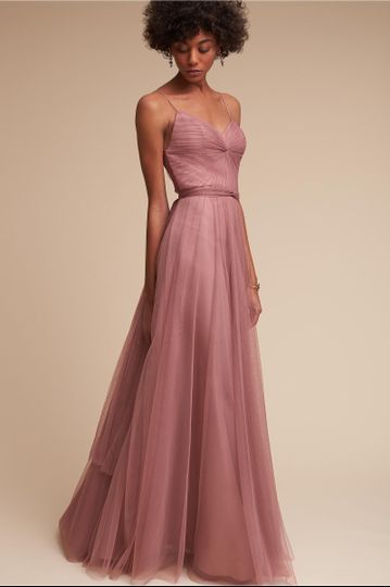 twobirds Bridesmaids	BHLDN Lily Dress		A classic low-back wrap dress gets a fresh update with...
