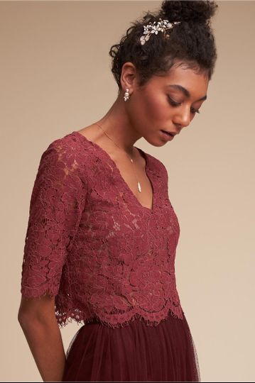 BHLDN	Aubrey Dress		Add a little shimmer to your party! Eye-catching pearlescent beads and subtle...