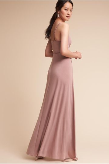 Style BHLDN FLEUR Dress  With sheer lace straps and a wrapped bodice, Quilaree's tulle maxi...