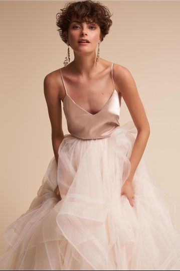 WTOO by Watters	BHLDN Effie Skirt		As unexpected as it is beautiful, this sculptural tulle and...