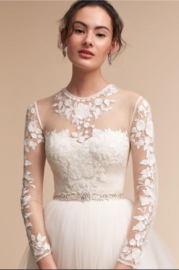 Catherine Deane	BHLDN Jessica Bodysuit		An illusion bodysuit is a sophisticated way to create a...